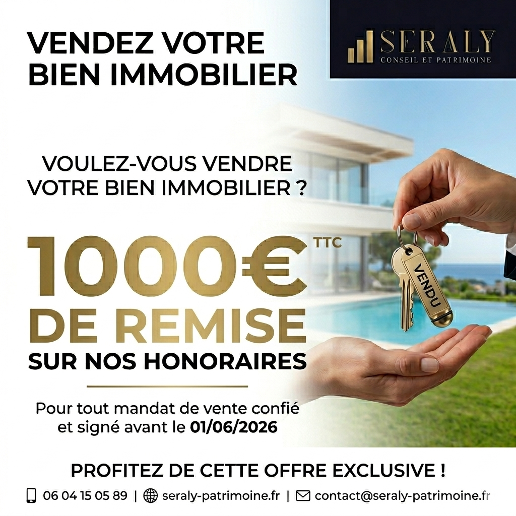 1 000 € offerts sur la vente de votre bien immobilier